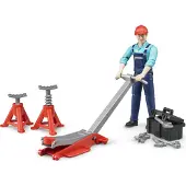 BRUDER Figurine - bworld - Mekaniker av. Accessoires - 62100 - - UneTaille - Figurine de Jeu
