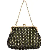 Juleeze JZWA0179Z Pochette noir et or 15 x 10 cm