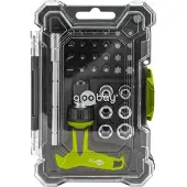 Goobay 77841 Jeu de tournevis avec jeu d'embouts 30 pièces - Jeu d'outils pour les travaux de vissage, de montage et de bricolage