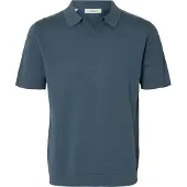 Selected T-Shirt 'SLHMattis' bleu fumé