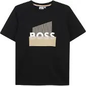 BOSS J52978 Short Sleeve T-shirt Noir 8 Years Garçon