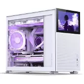 Jonsbo D31 MESH Écran Micro-ATX verre trempé blanc
