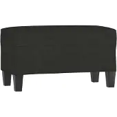 vidaXL Banc Noir 70x35x41 cm Tissu