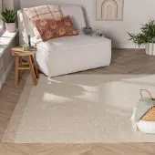 FRAAI Tapis en laine – Zula Beige | 200x290cm | Rectangulaire | Tissage plat