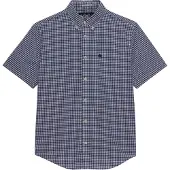 Superdry Homme Chemise Preppy Poplin à Manches Courtes Navy Taille: XL