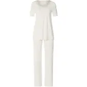 Hanro Pyjama ' Anilla ' blanc cassé