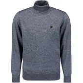 No-excess Pull-over bleu chiné / jaune foncé / noir