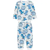 Cool Club Pyjama bleu / bleu clair / gris clair / blanc