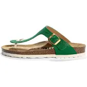 Bayton Tongs 'Mercure' or / vert / blanc