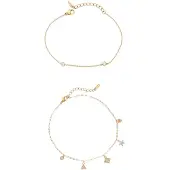Faina Bracelet or / transparent