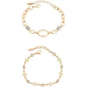 Faina Bracelet or / transparent