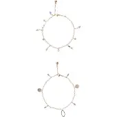 Faina Bracelet bleu-gris / or