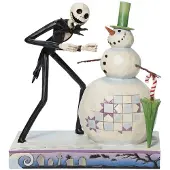 Enesco Disney Jack Nightmare Before Christmas Discovering Snowman Figure Beige,Noir Enfants