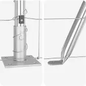 vidaXL Clôture en fil de fer soudé avec socle en béton 25 x 1,6 m, couleur argent