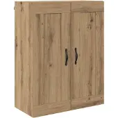 vidaXL Highboard Chêne Artisan 69,5 x 34 x 180 cm Matériau dérivé du bois