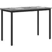 vidaXL Table de salle à manger, 110 x 55 x 75 cm, métal, forme rectangulaire