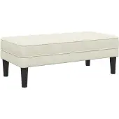 vidaXL banc Crème 113 x 57 x 39 cm Velours