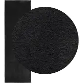 vidaXL Tapis HUARTE à poils courts doux et lavable noir 80x250 cm