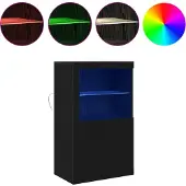 vidaXL , meuble TV LED, 60,5 x 37 x 100 cm, panneaux de particules