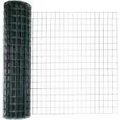 vidaXL Clôture Euro Vert 1 x 25m fer revêtu de PVC