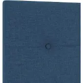 vidaXL Tête de lit réglable en hauteur avec tête de lit Bleu 100 cm Tissu