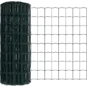 vidaXL Clôture Euro, 0,6 x 10 m, fer revêtu de PVC, vert