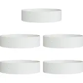 vidaXL Cache-pot de jardin 5 pcs Blanc 80 x 80 x 20 cm