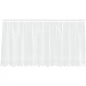 vidaXL Rideau en Dentelle avec des rideaux Blanc 80 x 300 cm Polyester