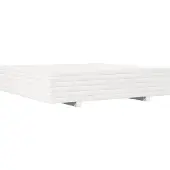 vidaXL Jardinière blanc 110x110x26,5 cm bois de pin massif