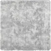 vidaXL Tapis shaggy à poils longs NAVARRA gris clair 200x200 cm