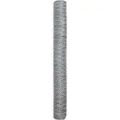 vidaXL Clôture hexagonale argent 1,4 x 10 m Acier galvanisé