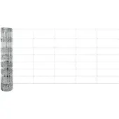 vidaXL Clôture en fil de fer soudé avec socle en béton 50 x 0,8 m Argent