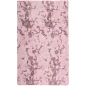 vidaXL Tapis Shaggy à poils longs NAVARRA rose poudré 60x100 cm