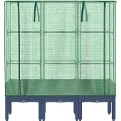 vidaXL Lit surélevé avec serre aspect rotin 120x40x140 cm
