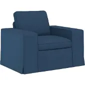vidaXL Canapé 2 pcs Bleu Mét¿¿