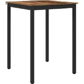 vidaXL Table d'appoint en bois composite, forme carrée