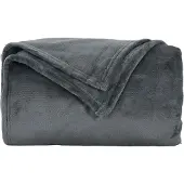 vidaXL Jeté Gris Foncé 150 X 200 Cm Toison