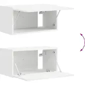 vidaXL Ensemble de meubles TV , 5 pièces, blanc, aggloméré