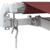vidaXL Auvent manuel rouge vin 450x300 cm