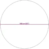 vidaXL Tapis rond HUARTE Gris Ø 160 CM Polyester
