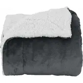 vidaXL Jeté Gris Foncé 240 X 270 Cm Toison