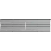vidaXL Jardinière Gris Clair 160 X 40 X 75 Cm Acier