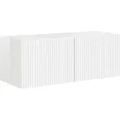vidaXL Ensemble de meubles TV mural 3 pcs Blanc brillant Bois composite