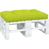 vidaXL Coussin de palette vert vif 120x80x12 cm tissu