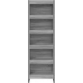 vidaXL Bibliothèque 2 Pcs Gris Sonoma 80 X 30 X 155 Cm