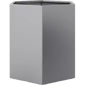 vidaXL Jardinière vert olive hexagone 138x120x45 cm acier