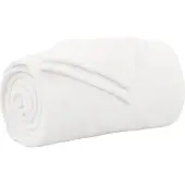 vidaXL Jeté Blanc 130 x 150 cm Toison
