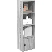 vidaXL Bibliothèque sonoma gris 31x24x102 cm bois d'ingénierie