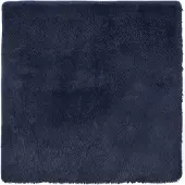 vidaXL Tapis shaggy à poils longs NAVARRA bleu marine 120x120 cm