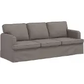 vidaXL Ensemble de canapés , 2 pièces, taupe, 201 x 80 x 85 cm, tissu